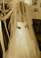 floor lengh wedding veil